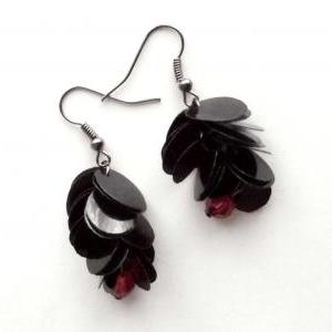 Eco Friendly Gothic Earrings Made Of Recycled..