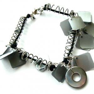 Upcycled Jewelry Industrial Bracelet Made Of..