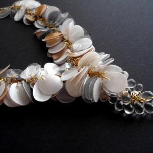 Statement Necklace Made Of Recycled Plastic..