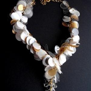 Statement Necklace Made Of Recycled Plastic..
