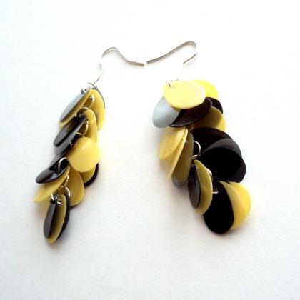 Upcycled Jewelry Handmade Long Earrings From..