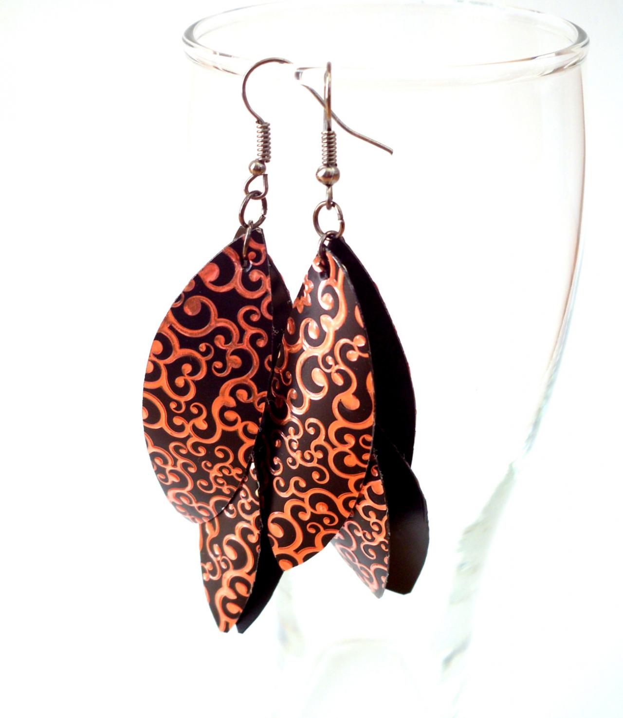 Plastic long earrings Clearance